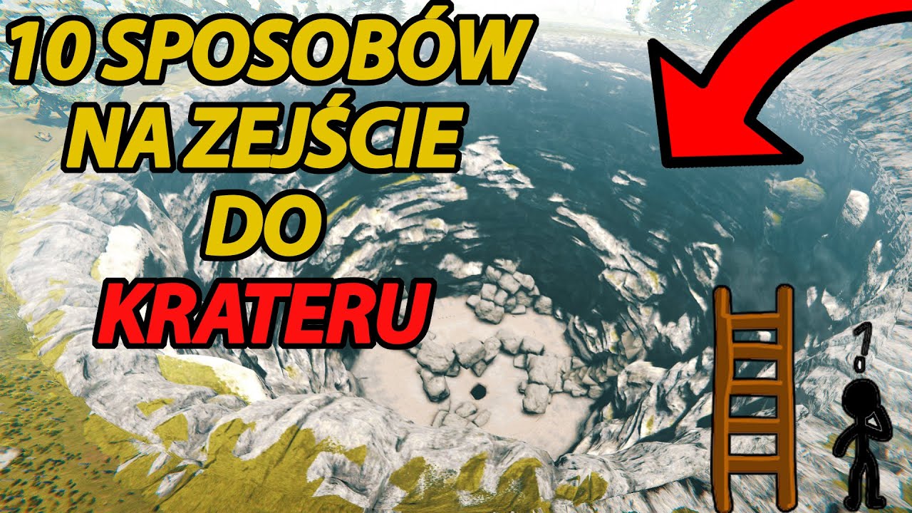 10 sposobów na zejście do krateru w THE FOREST!