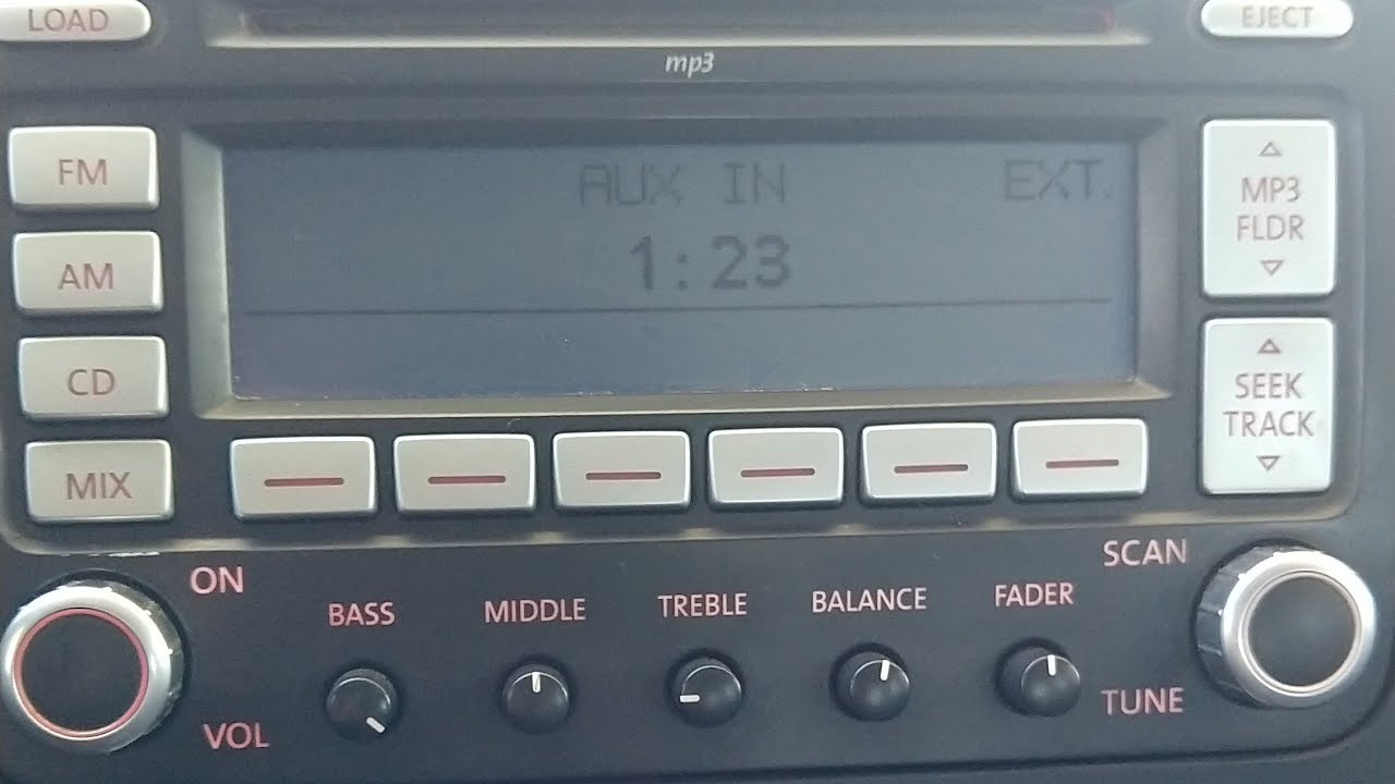 VW Bora dar de alta entrada auxiliar