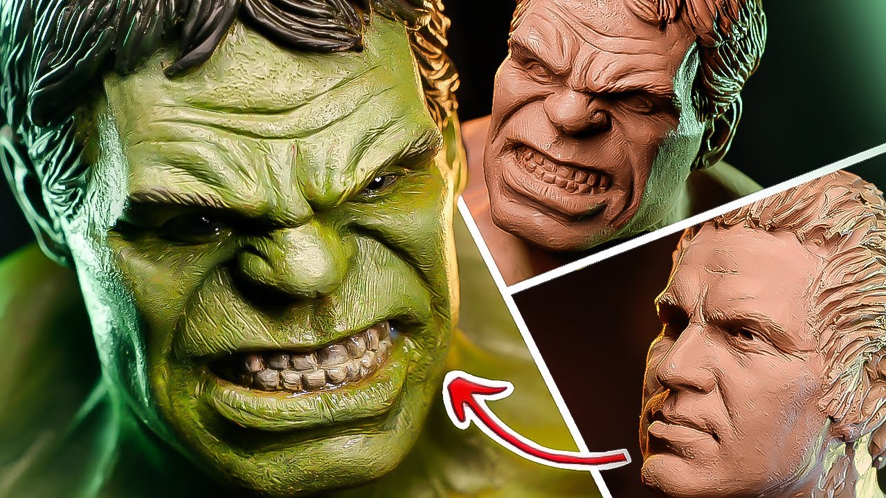 Hulk Sculpture Timelapse - Mark Ruffalo