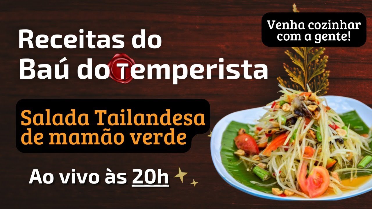 Receita de Salada Thailandesa com Mamão Verde