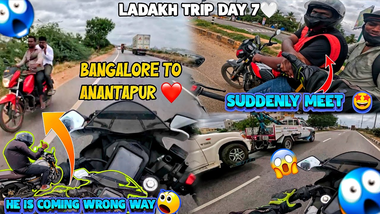 Bangalore To Anantapur😍| Ladakh Trip Day 7🩷|Tamil boys❤️‍🔥#ladakh #tamil #blogger