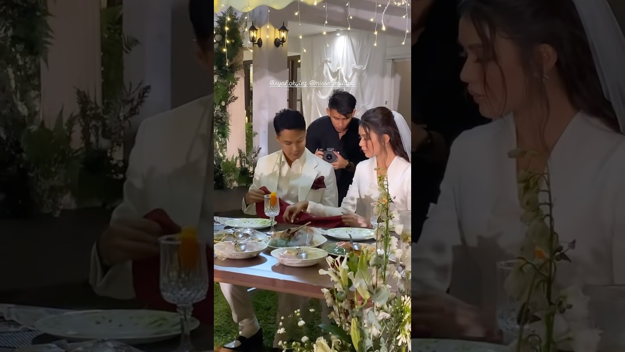 Wedding Syafiq Kyle & Mimi Lana 🤍 Sweet betul lovebird ni 😍 #skmlfoundthedate cr:owner