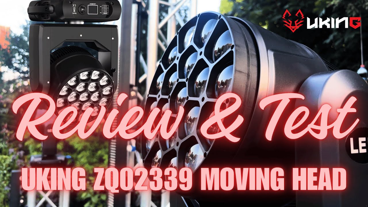 Test & Review | UKING ZQ02339 Moving Head Light