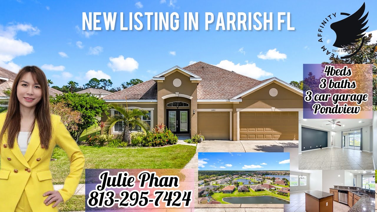 Beautiful pondview house in Parrish Florida 
