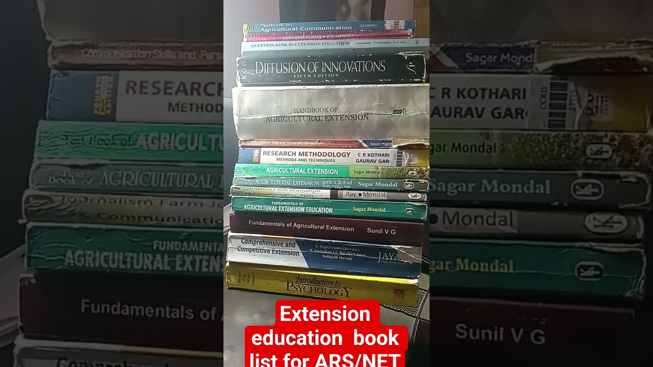 Extension Education Books  #Important Books for ARS/NET#ICAR-SRF