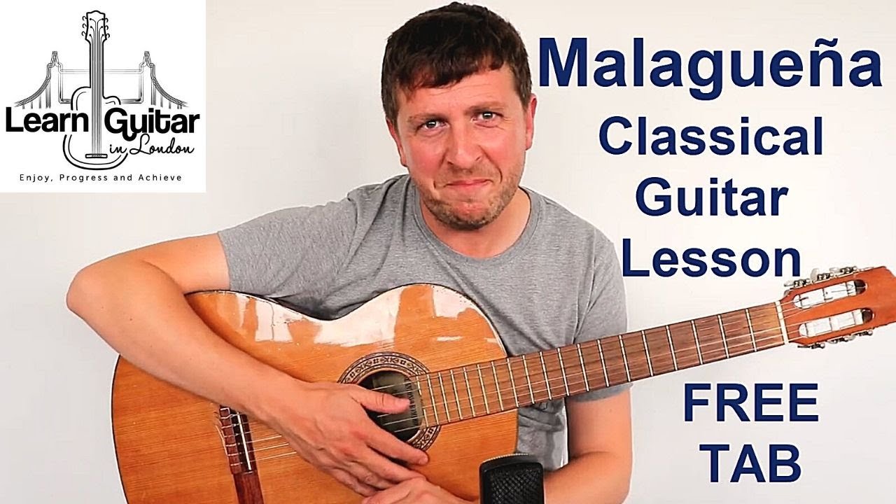 Malaguena — лёгкий урок игры на классической гитаре для начинающих — Дрю Джеймс