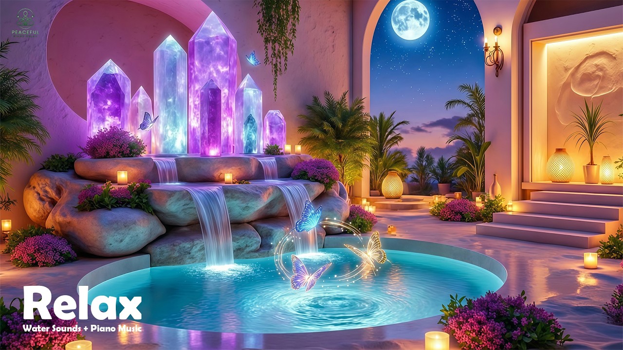Relaxing Music for Healing + Water Sounds 🌿 Relieves Stress, Calm Anxiety & Depression, Deep Sleep