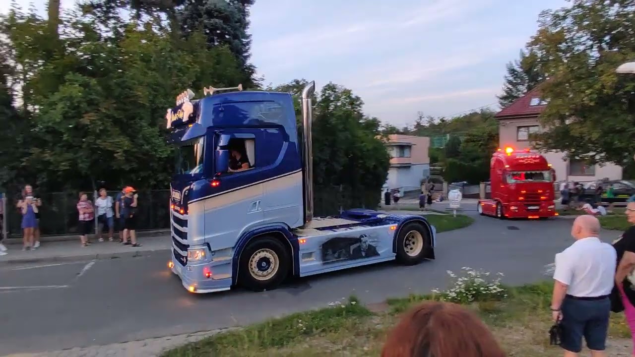 17.Truck sraz zlín 2024 příjezd na hradskou