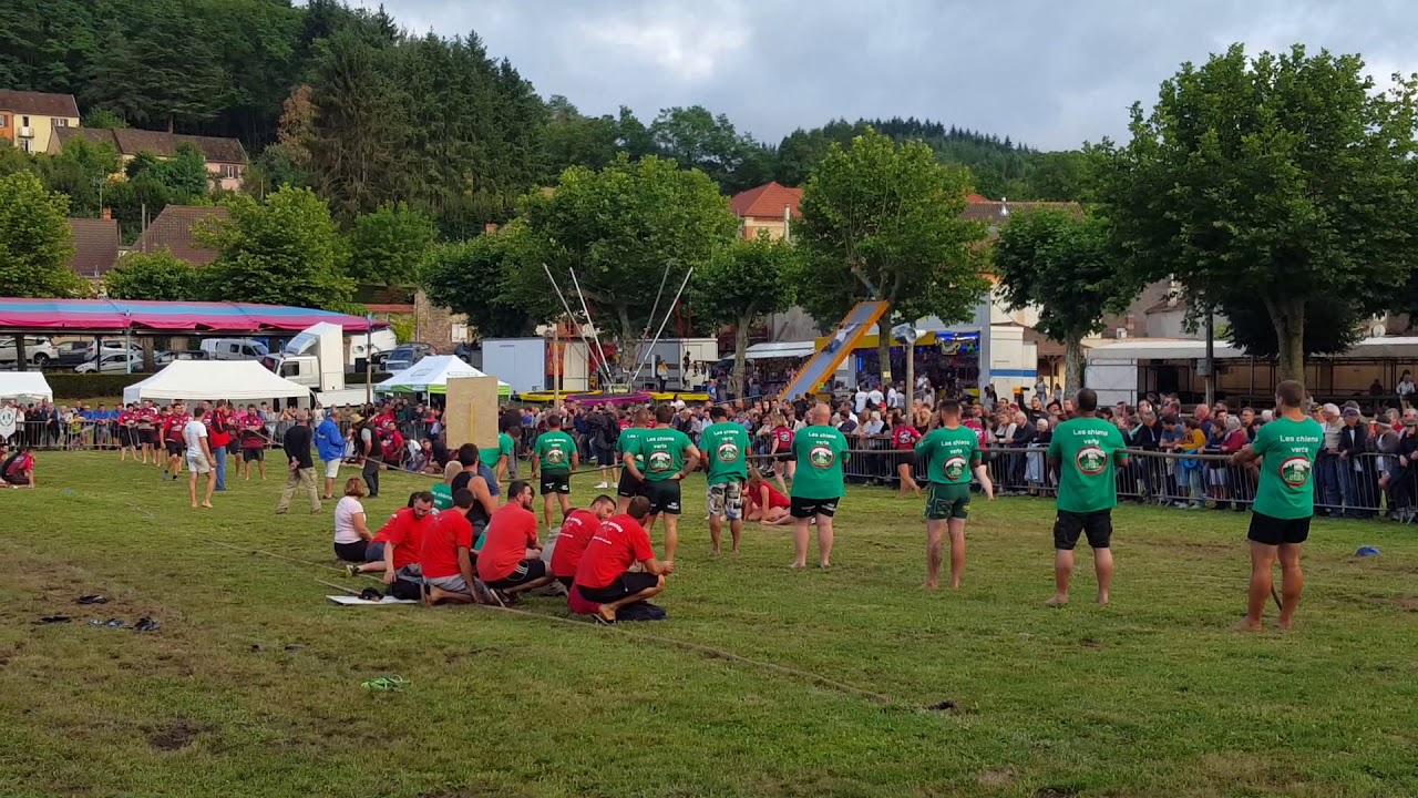 championnat départemental de tir à la corde à Arfeuilles