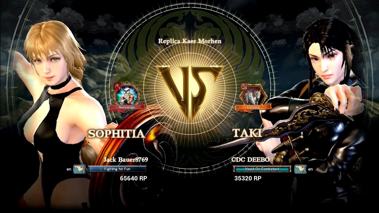 Sophitia vs. Taki (CDC DEEBO) SoulCalibur VI - Ranked Match