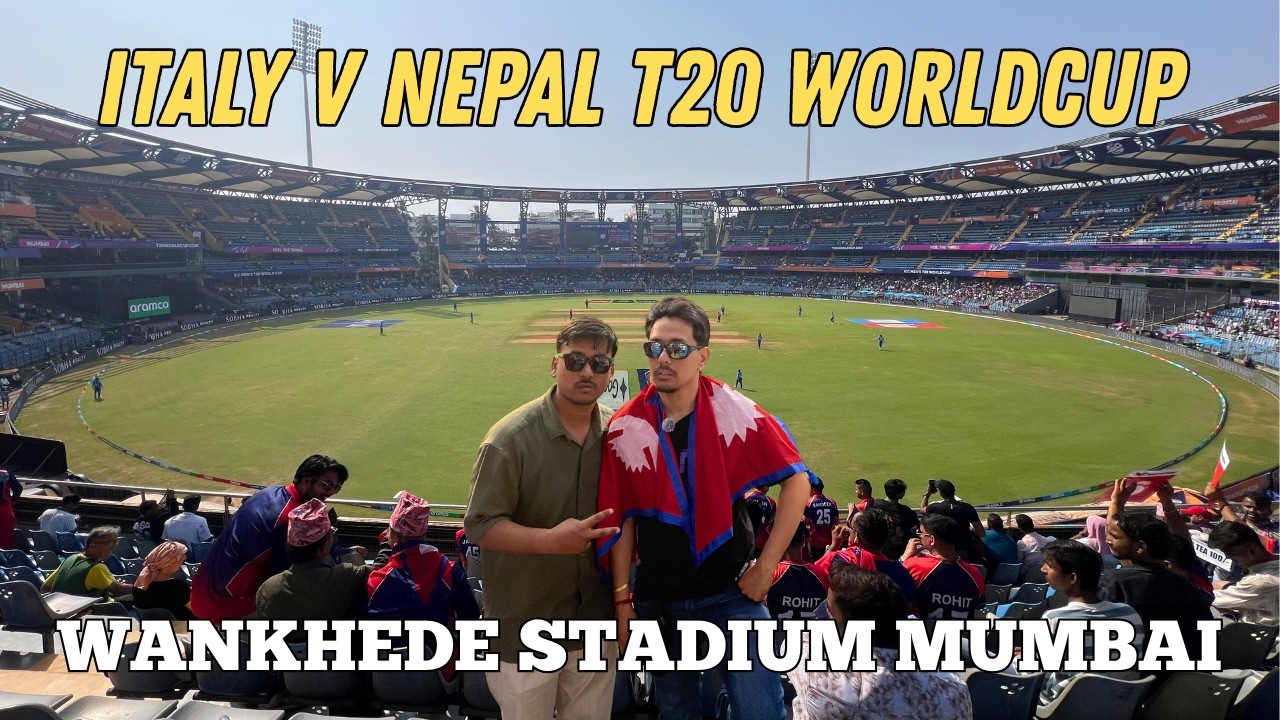 My first ever WANKHEDE experience | Unreal Atmosphere at Wankhede! | Anup shrestha vlogs