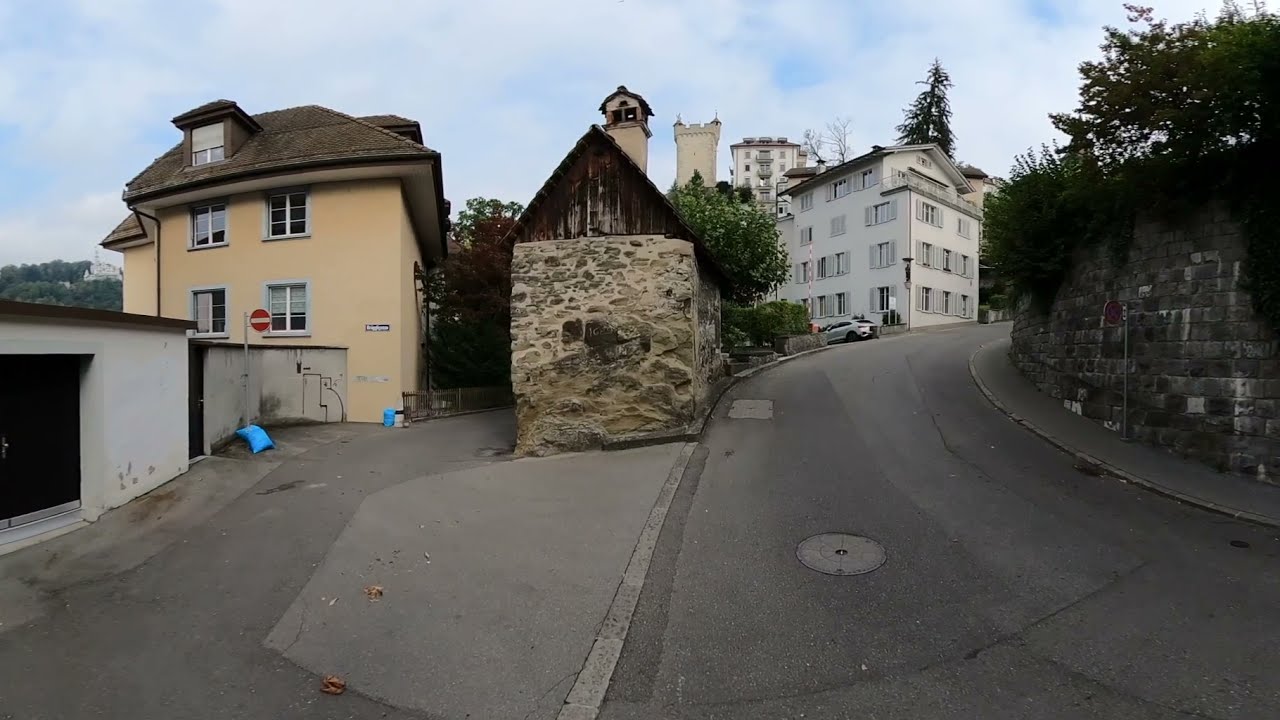Walking up to the Zytturm (Clock Tower) Museum, built in 1535 (Daily 360&deg; VR Video)