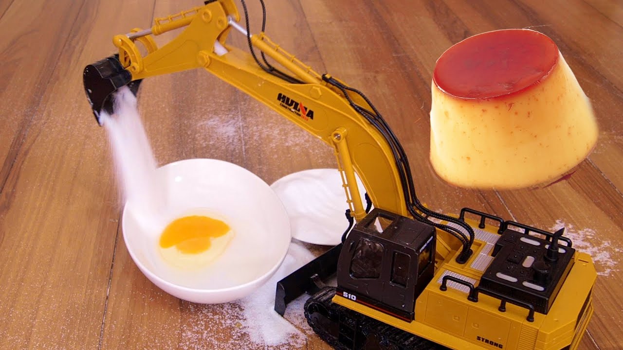 ラジコンだけでプリン作るぞ!!  Make Pudding shovel car  PDS