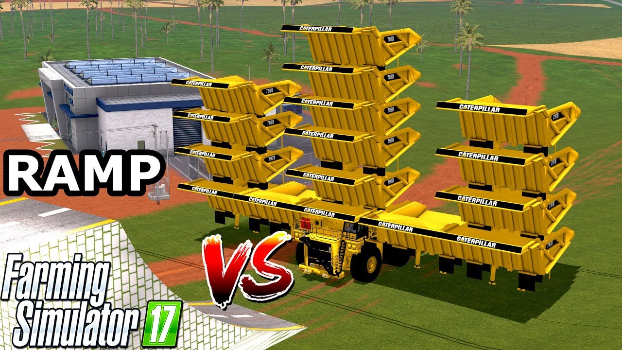 Farming Simulator 17 | RAMP vs VEHICLES , FAST & HUGE CAT