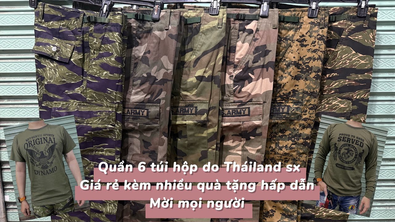 [18-1-26]Quần camo Tháiland gia công giá rẻ , bệt đẹp , from cổ điển mời ae-sdt 0909765165