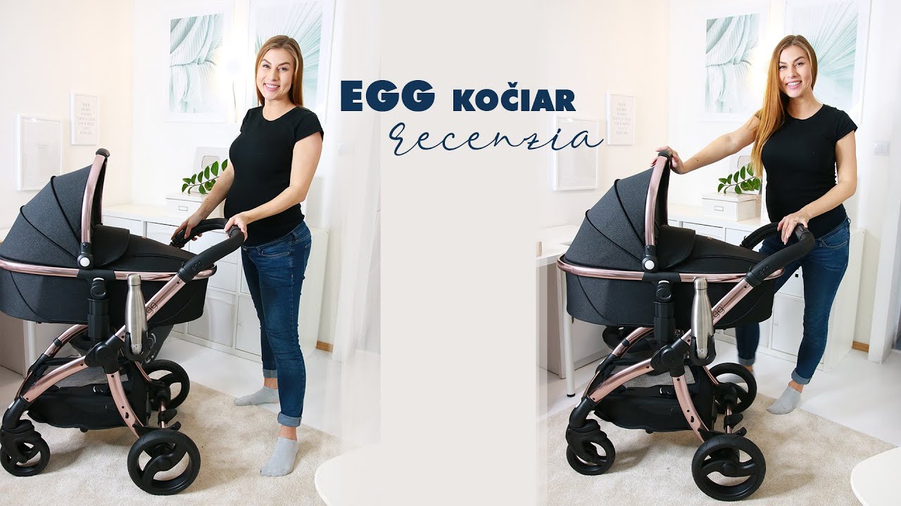 Náš kočík EGG Diamond Black/Rose Gold SET recenzia | Tehotenský denník 37. týždeň