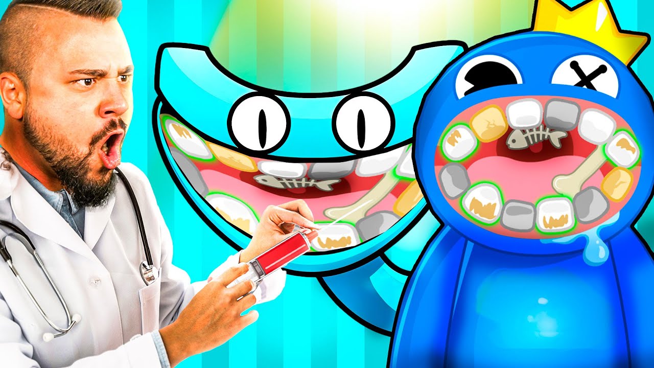 EKLIGE ZÄHNE BEHANDELN in RAINBOW FRIENDS TEETH DOCTOR! 😷