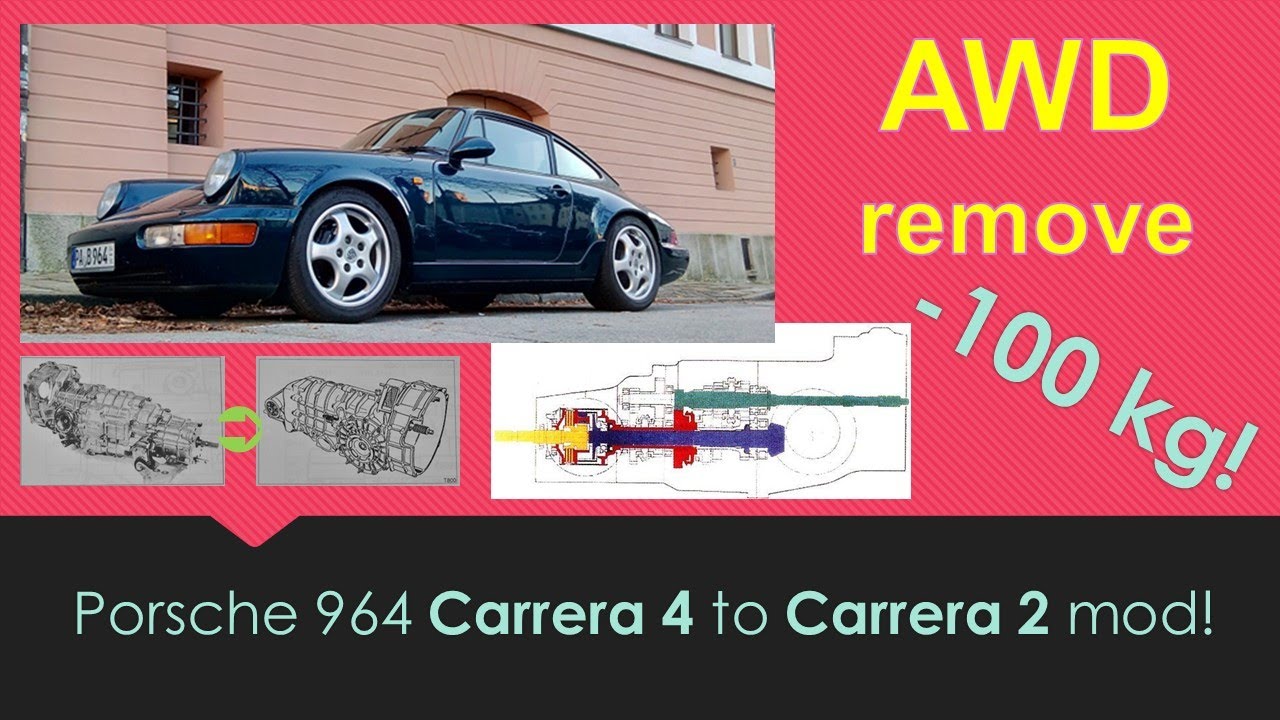 Porsche 911 964 C4 to C2 mod (G64 and AWD) delete