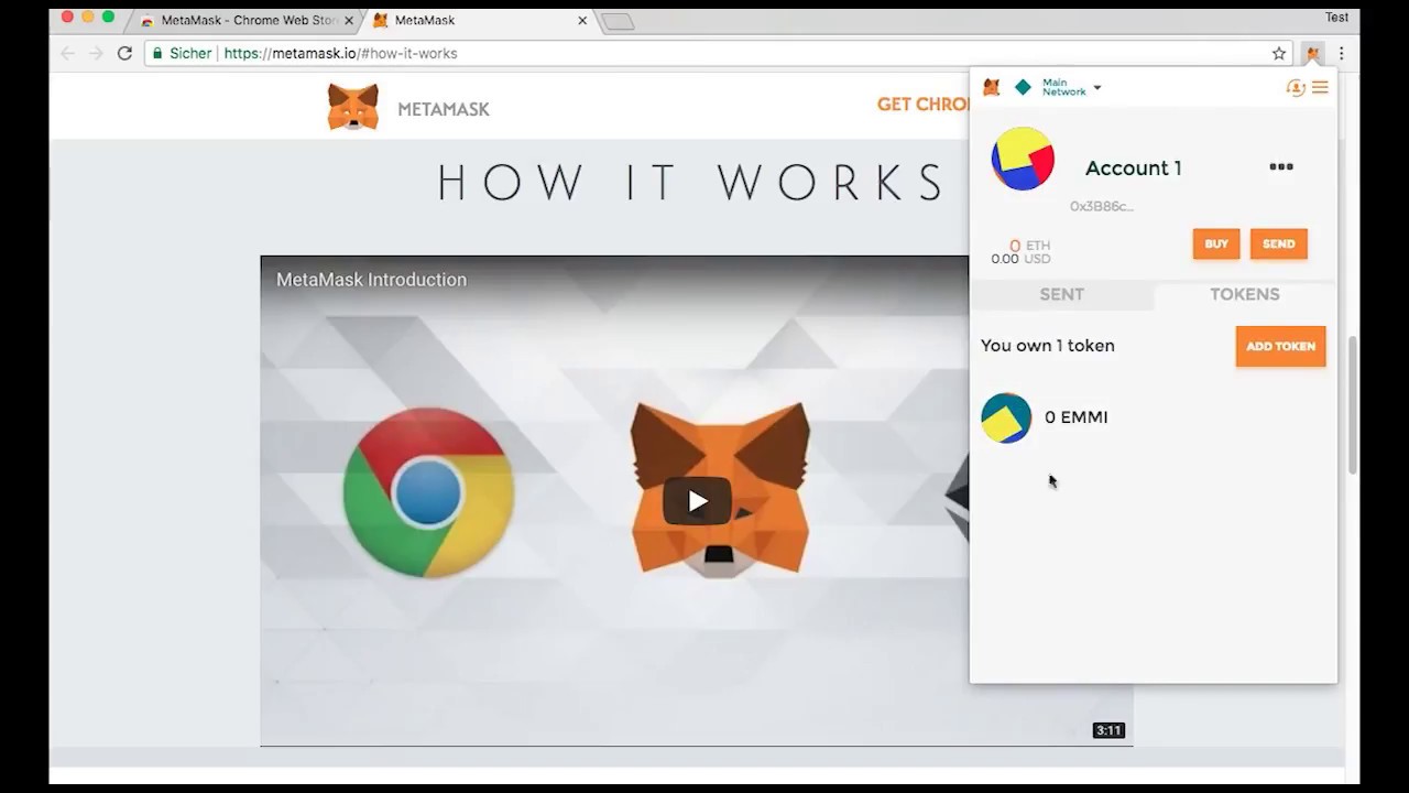 Get EMMI with metamask