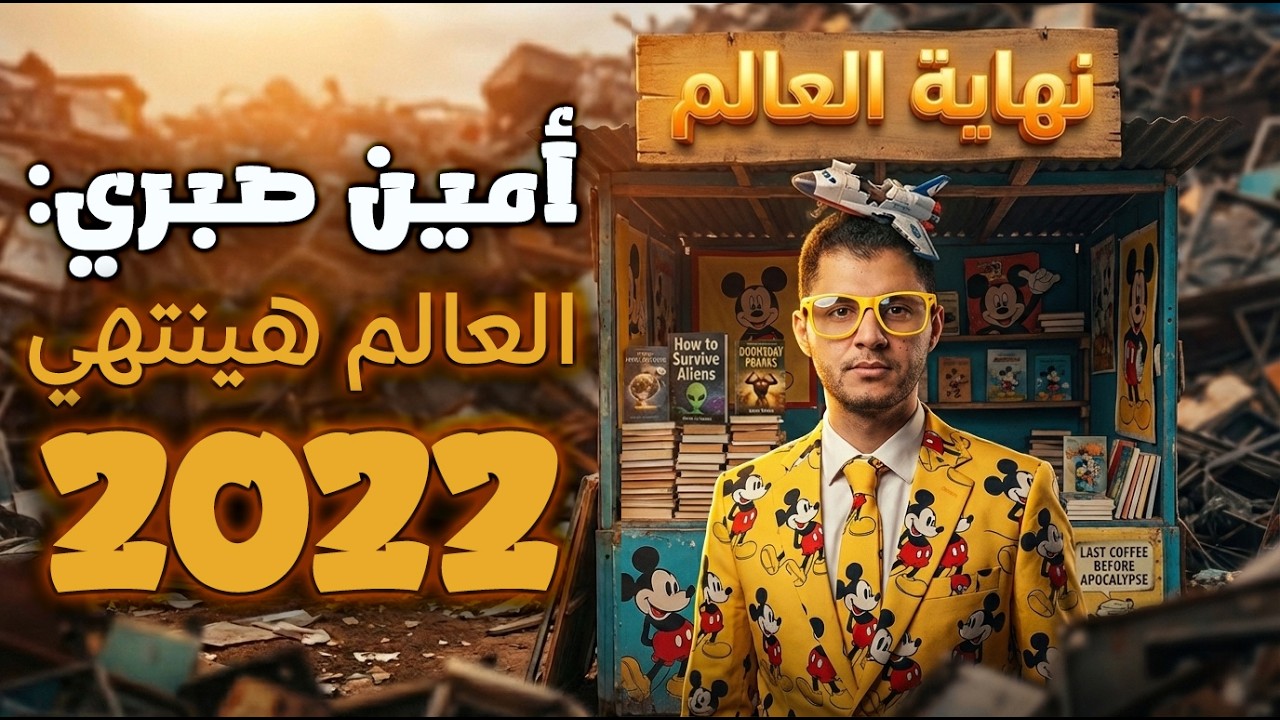 أمين صبري: اشتروا كتبي لأن العالم هينتهي و الإنترنت هيتوقف!
