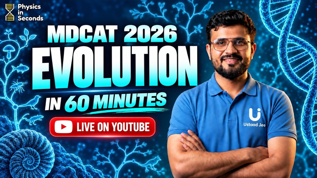 MDCAT 2026 | Biology | ⁠Evolution In 60 Minutes!