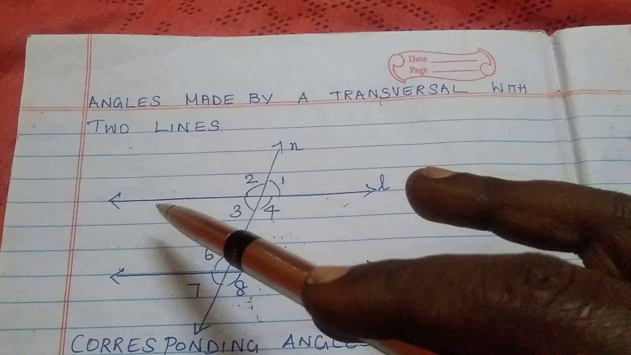 About Transversal for 7th std CBSE (Tamil)