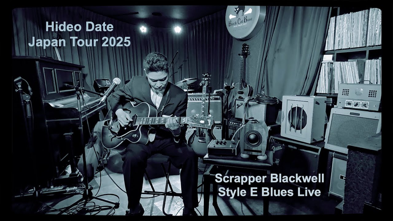Scrapper Blackwell E Blues Live At Black Cat Bone Fukuoka Japan Hideo Date 2025 Japan Tour