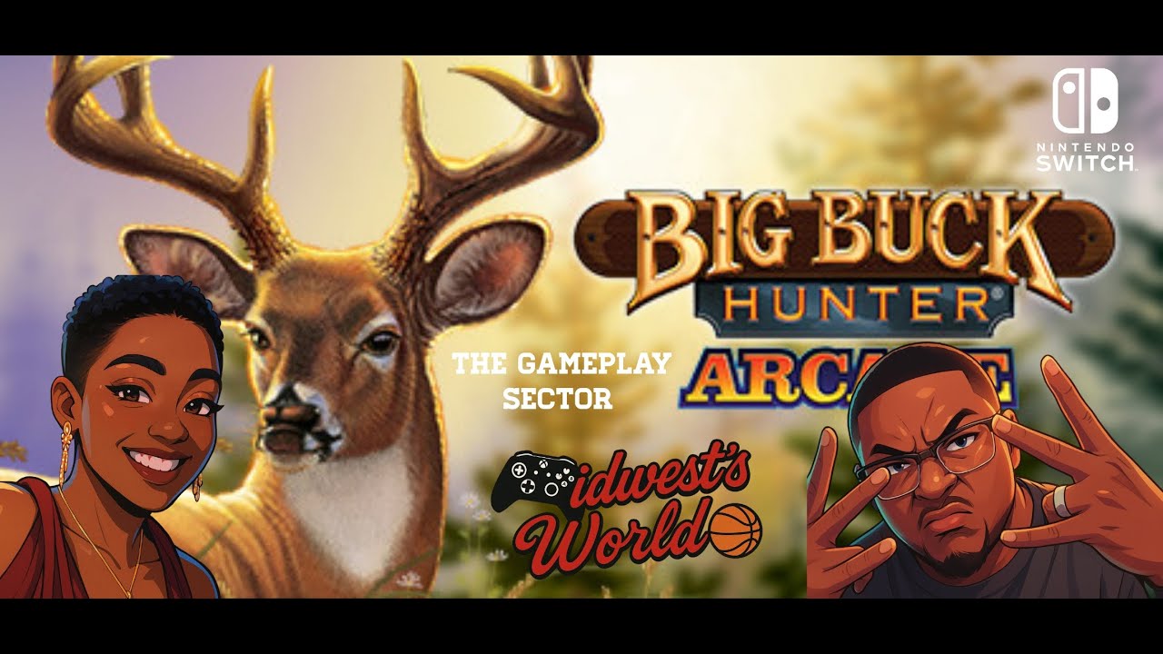 Геймплей аркадной игры Big Buck Hunter |Nintendo Switch| с комментариями