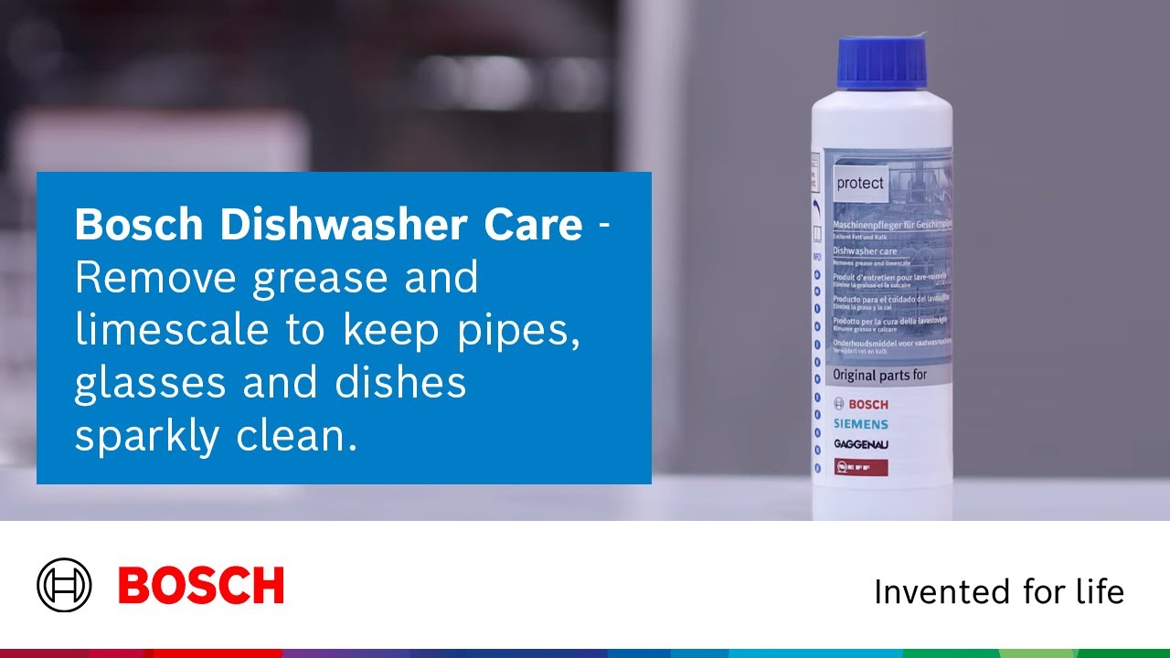 Eliminate grease and odour with Bosch Dishwasher Care