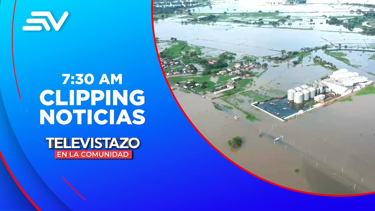 La vía Jujan Babahoyo permanece inundada tras las últimas lluvias | Televistazo | Ecuavisa