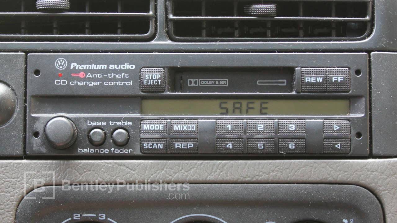VW or Audi  How to Enter a Radio Code - Radio display reads SAFE - DIY Repair