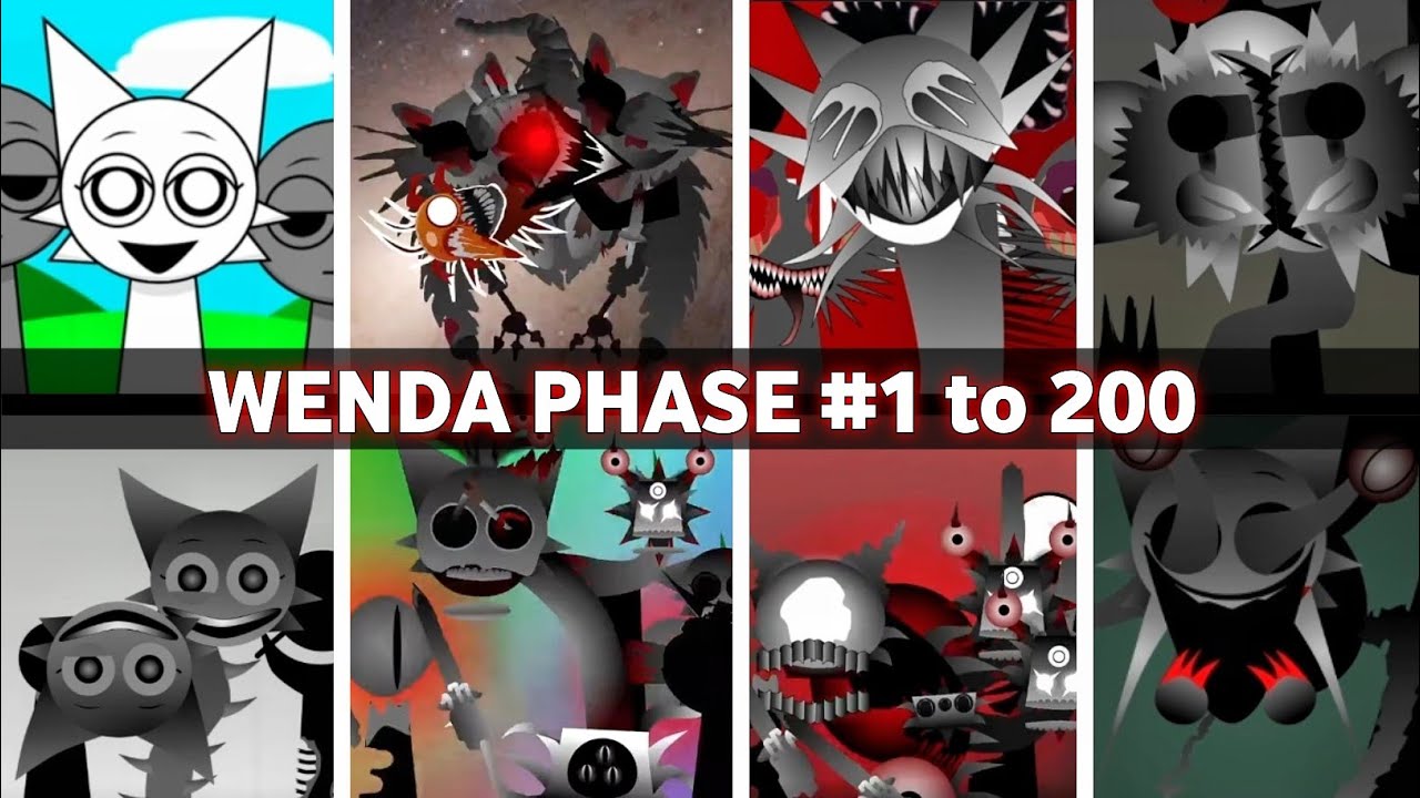 Incredibox - Sprunki phase 1 to 200 WENDA in ALL Different Mods