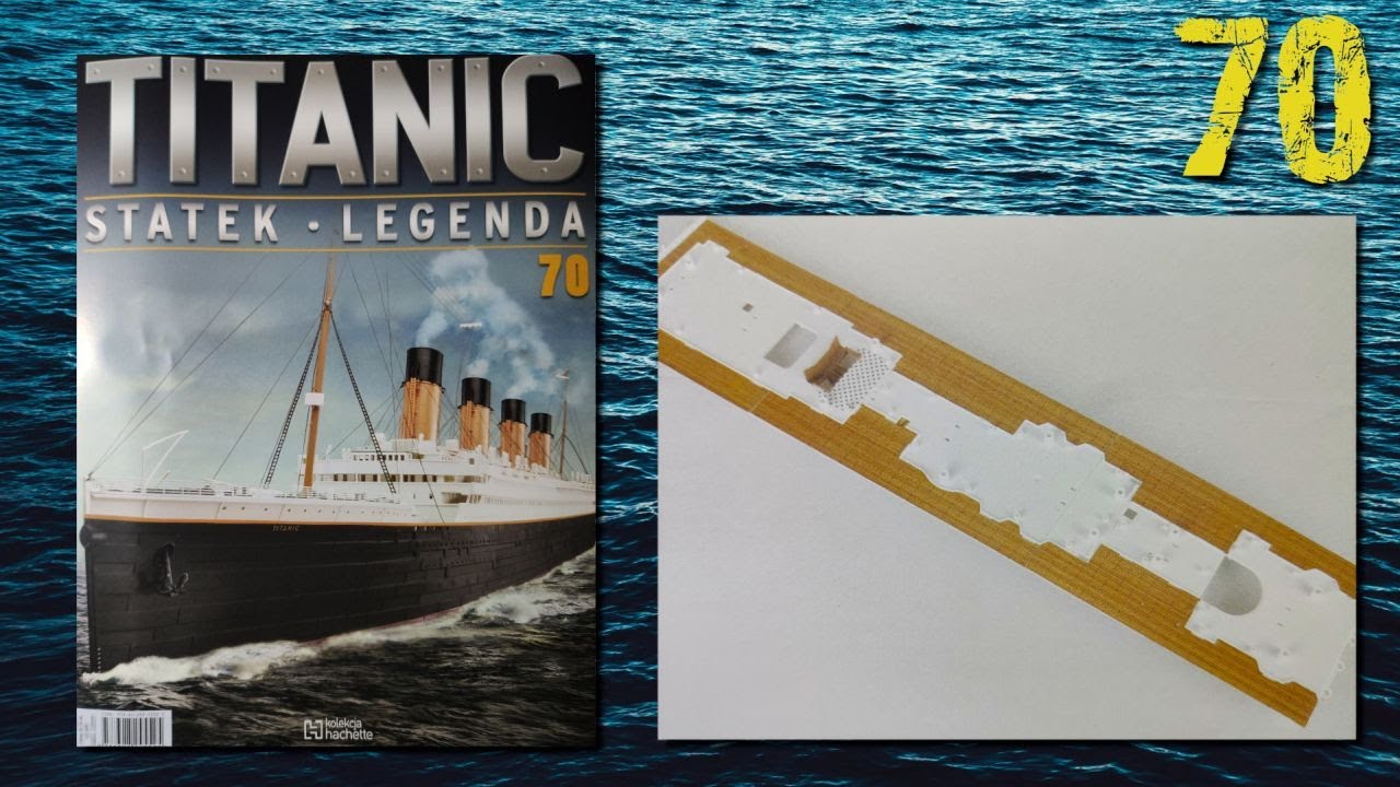 Titanic 1/200 model Hachette - trzecia część pokładu promenady - 70
