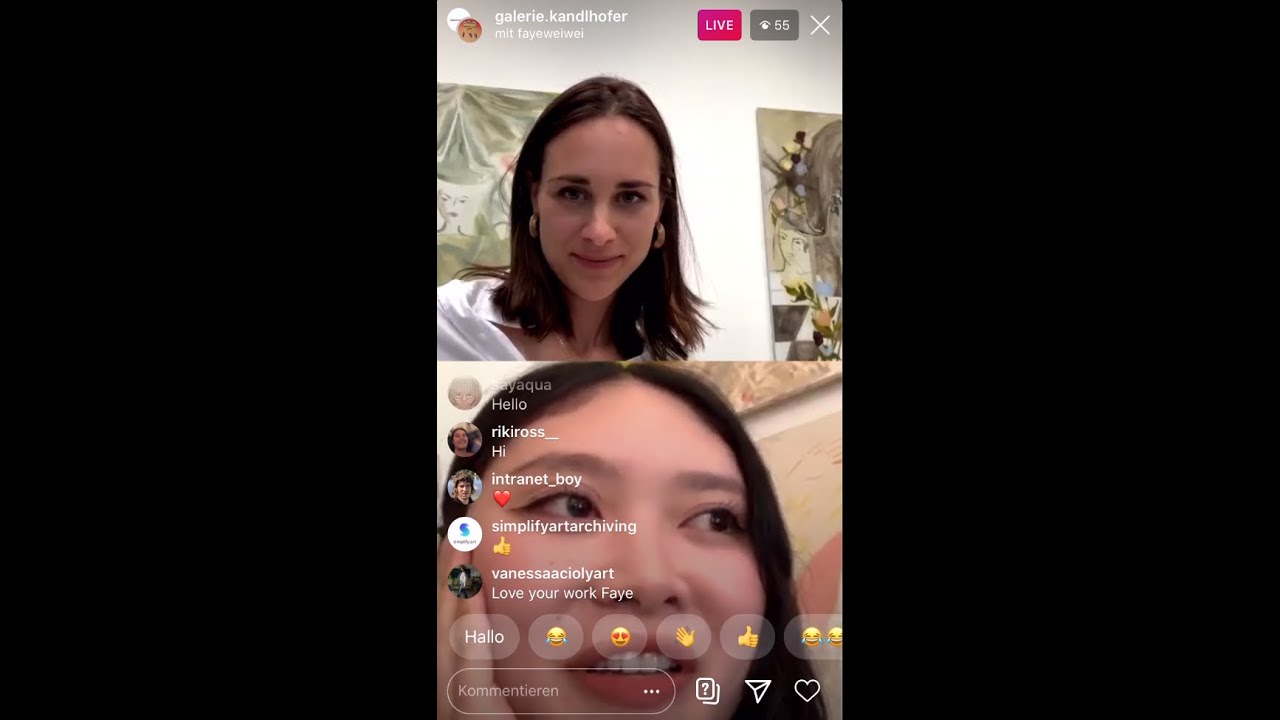 IG LIVE with the British artist FAYE WEI WEI