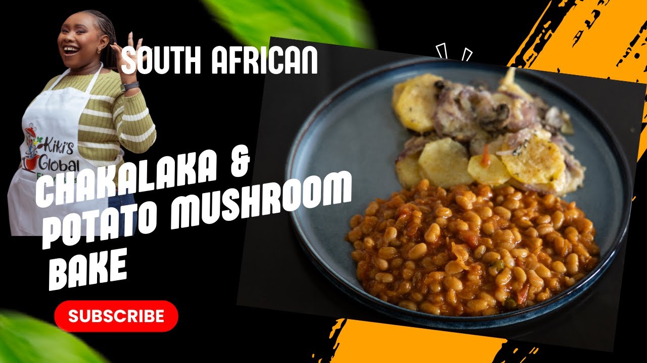 South African Potato & Mushroom Bake with Chakalaka