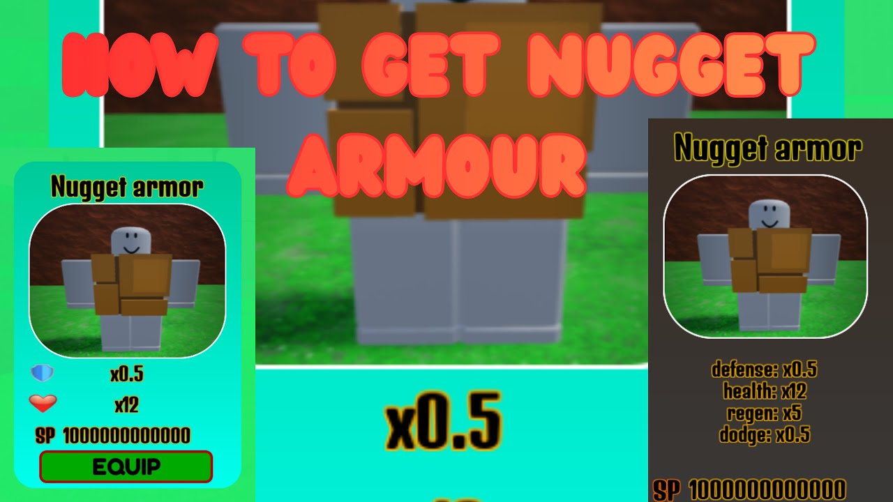 How to get the nugget armour(every second add 1 skill point)