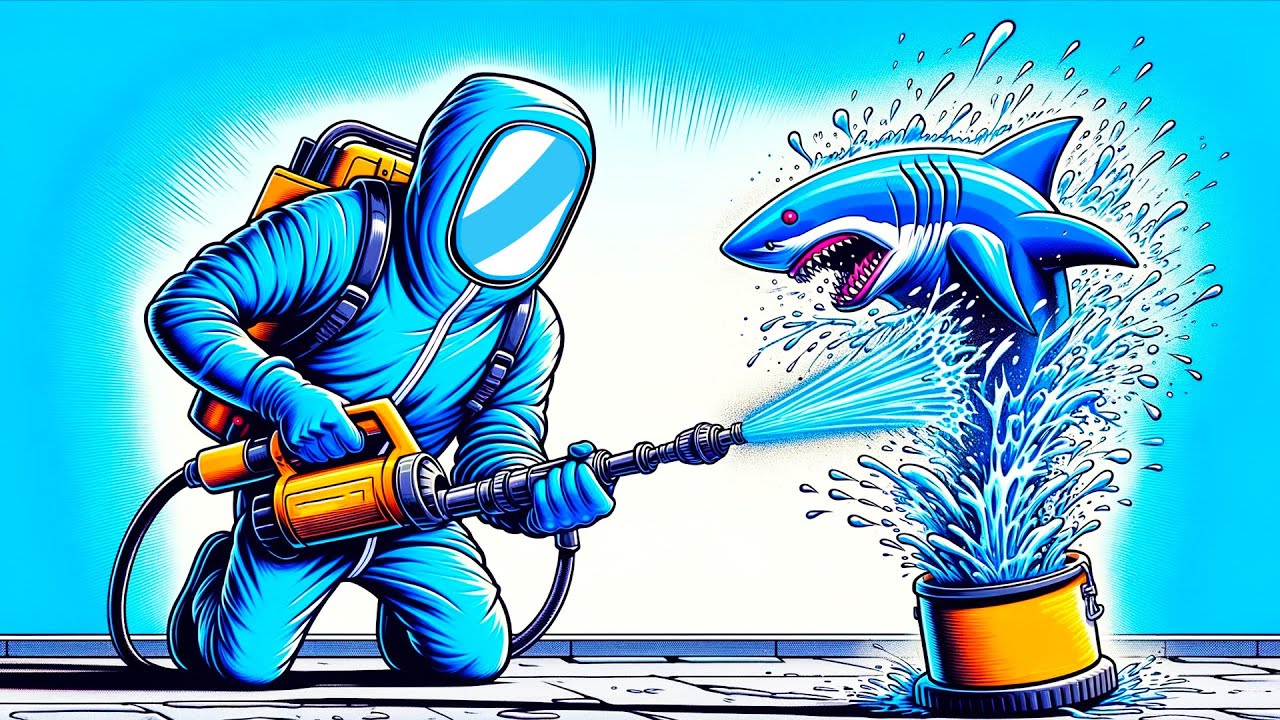 I Went Back to The Future to Clean a 3D Shark in Powerwash Simulator!