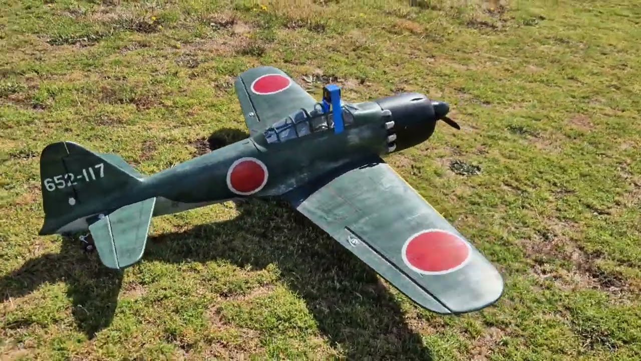 RC Mitsubishi Zero with better expo: Flight Two