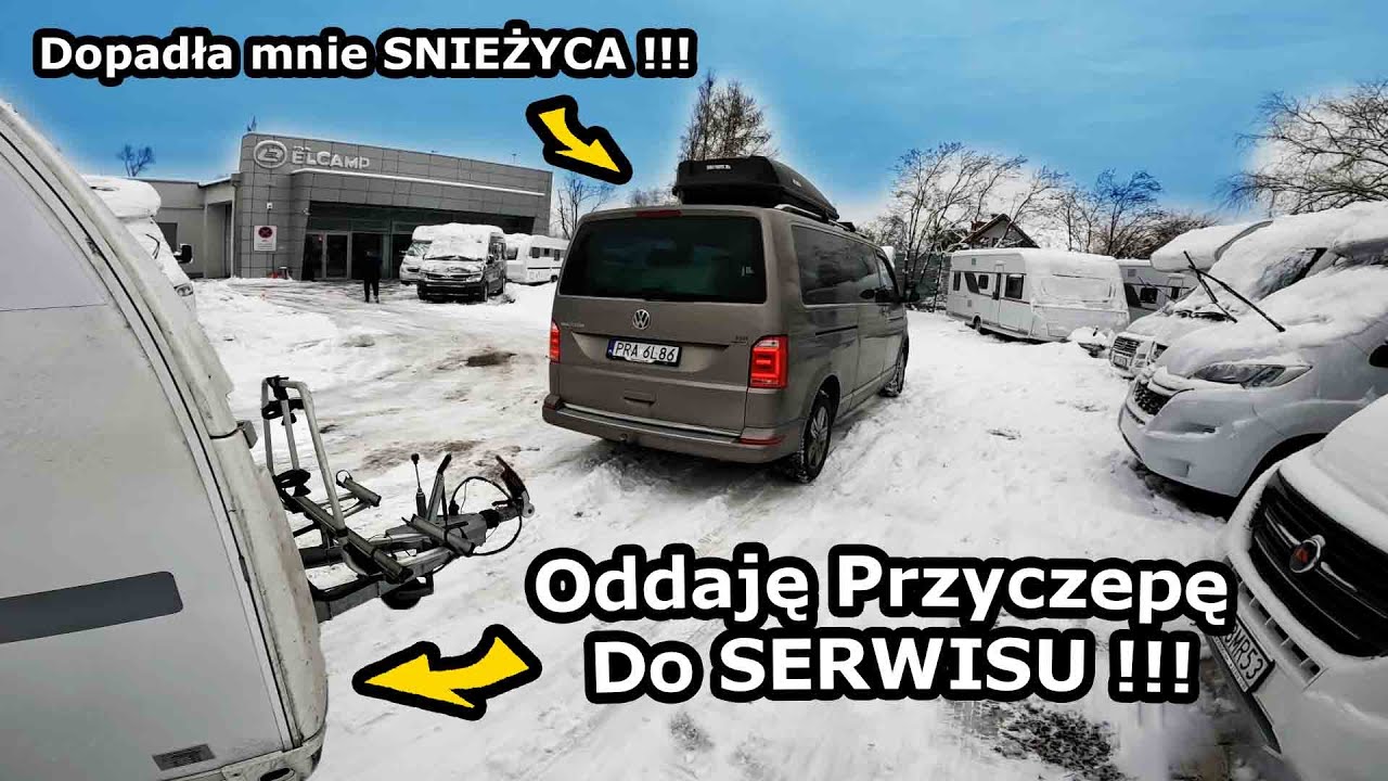 Jadę do KRAKOWA z Przyczepą Kempingową !!! - Wielki Mróz i Śnieżyca na Autostradzie! *Wawel (#754)