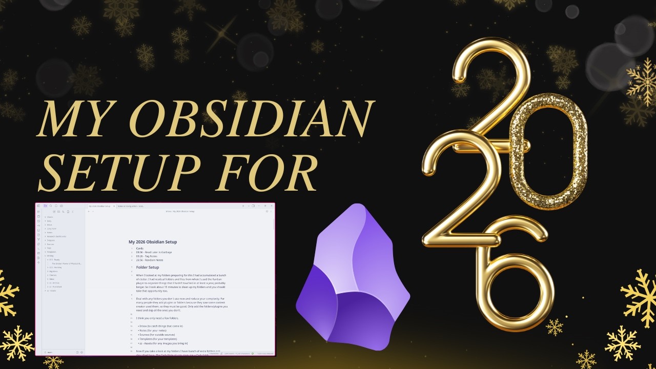 Моя конфигурация Obsidian на 2026 год