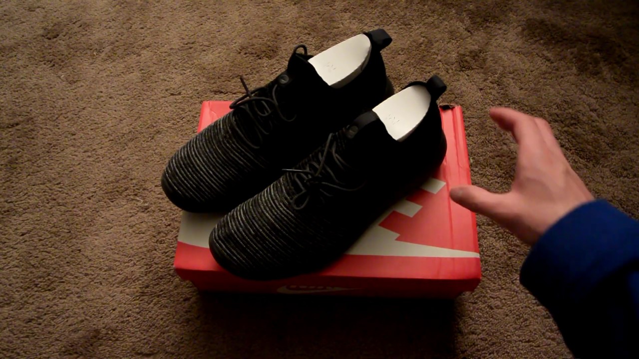 Nike Roshe Two Flyknit V2 Unboxing (Black/Black Anthracite)