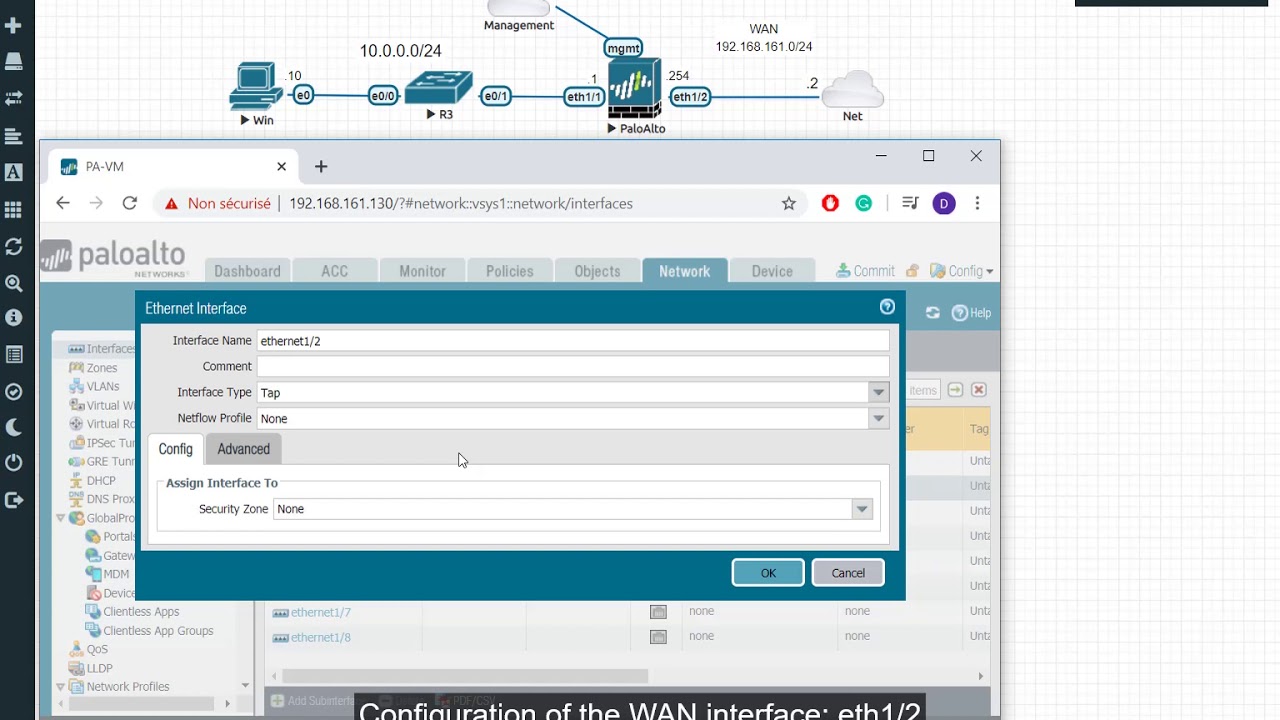 Palo Alto - How to allow access to Internet - Basic configuration (NAT and Security policy)