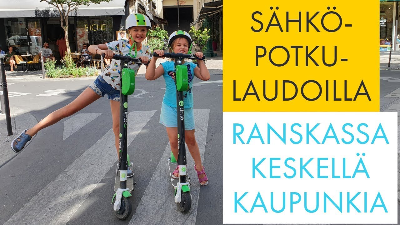 AJETAAN SÄHKÖSKUUTTEREILLA YMPÄRI PARIISIA