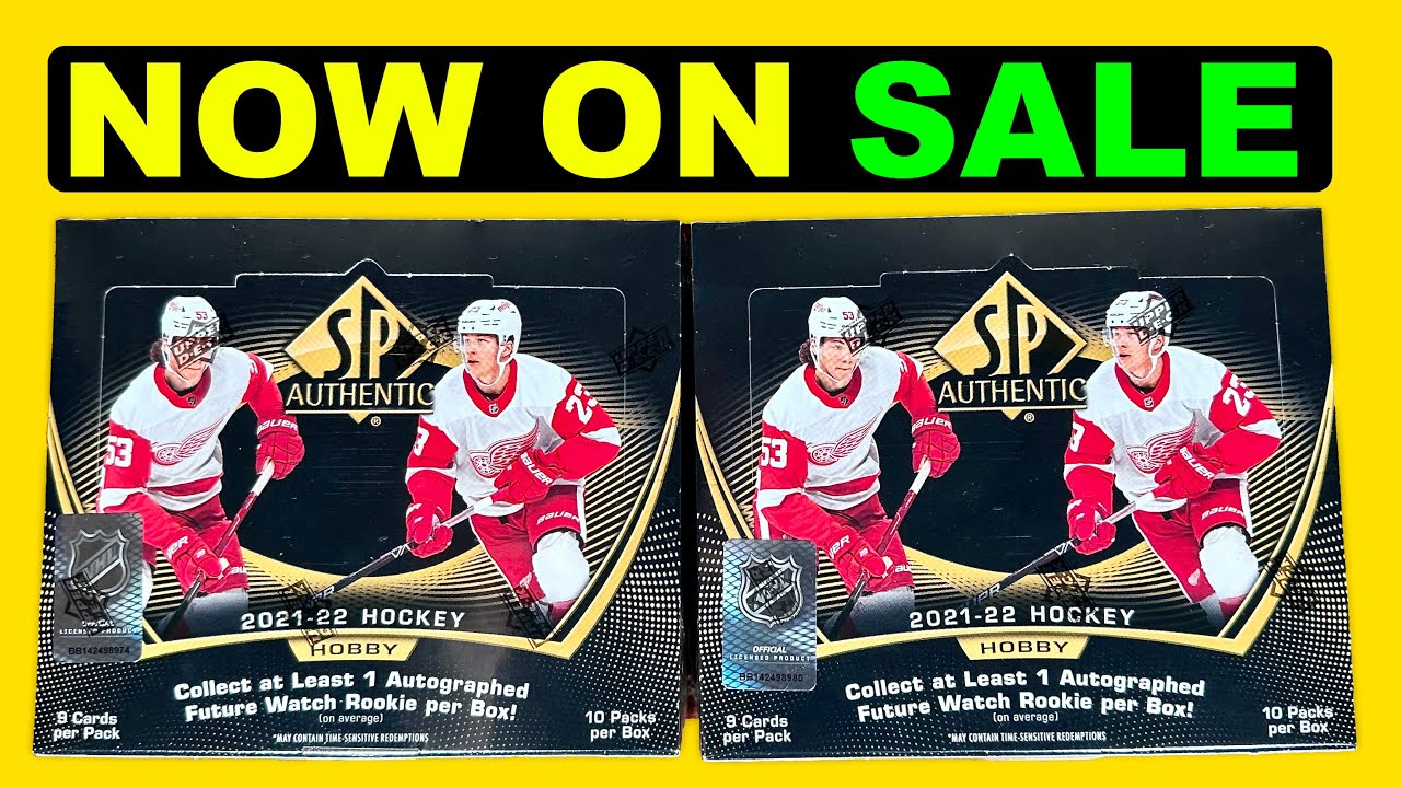 These pulls SHUT MY WHINER MOUTH - 2021-22 SP Authentic Hockey Hobby Box Break x2