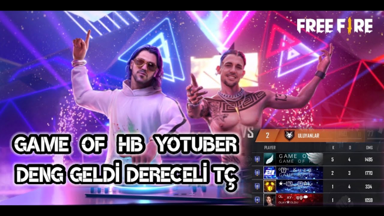GAME OF HB YOTUBER DERECELİ TÇ :, #freefire #freefiretürkiye #freefireoffıcial