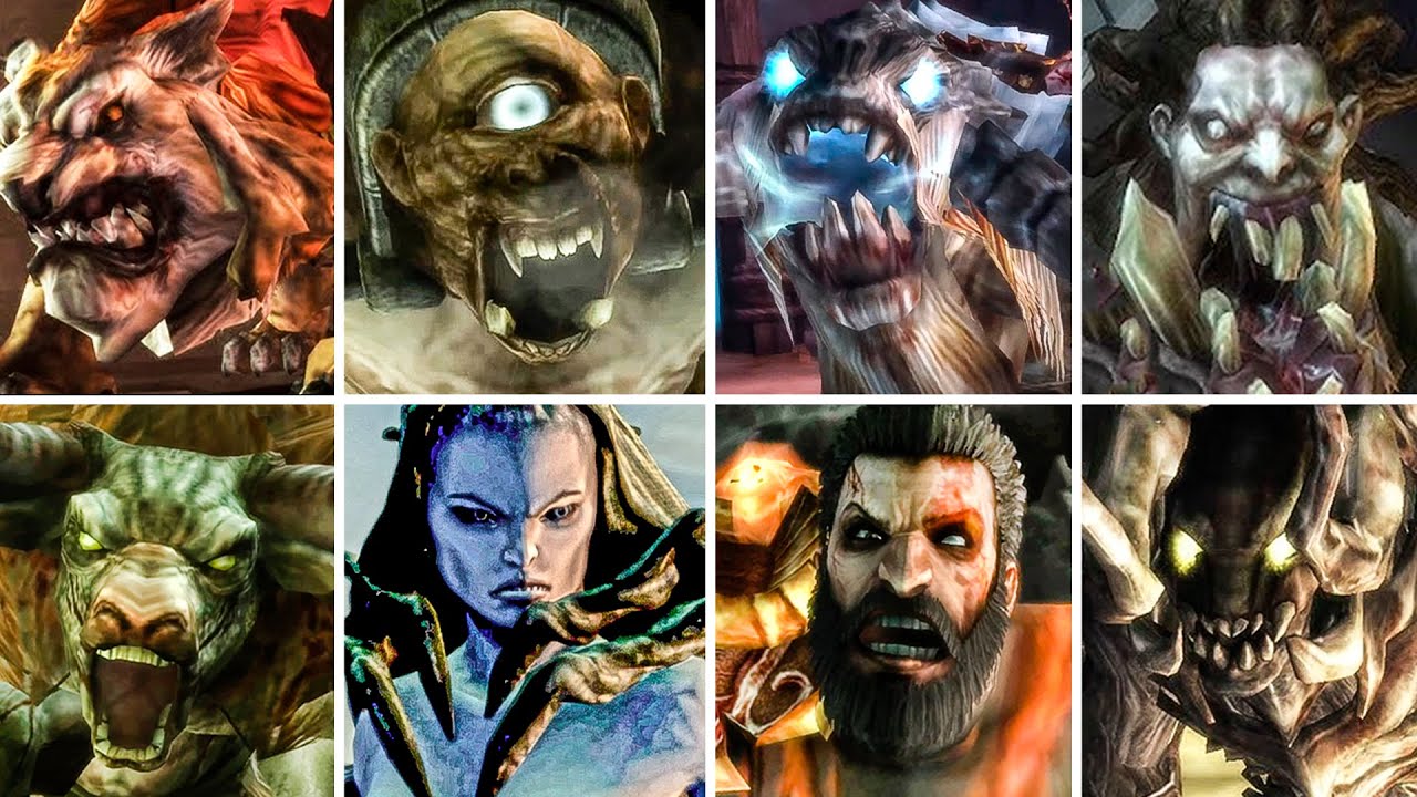 GOD OF WAR: GHOST OF SPARTA - Todos los Monstruos & Enemigos en 4k 60fps