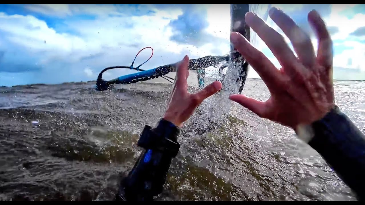 4K Windsurfing in strong wind