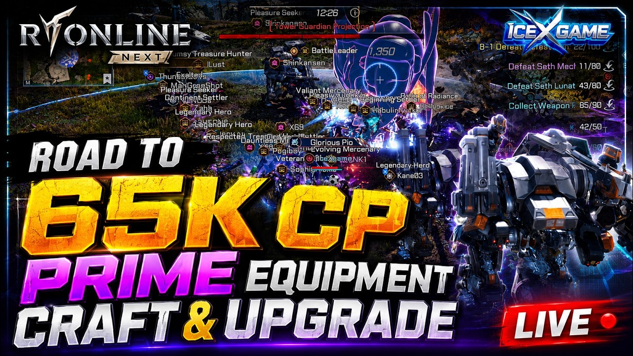 RF Online Next Road to 65K CP PRIME Equipment Craft & Upgrade
