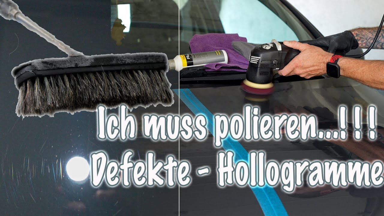 Ist der Lack noch zu retten...? 🚘 VW Fox Motorhaube polieren "Teil 2" Defekte & Swirls 😳