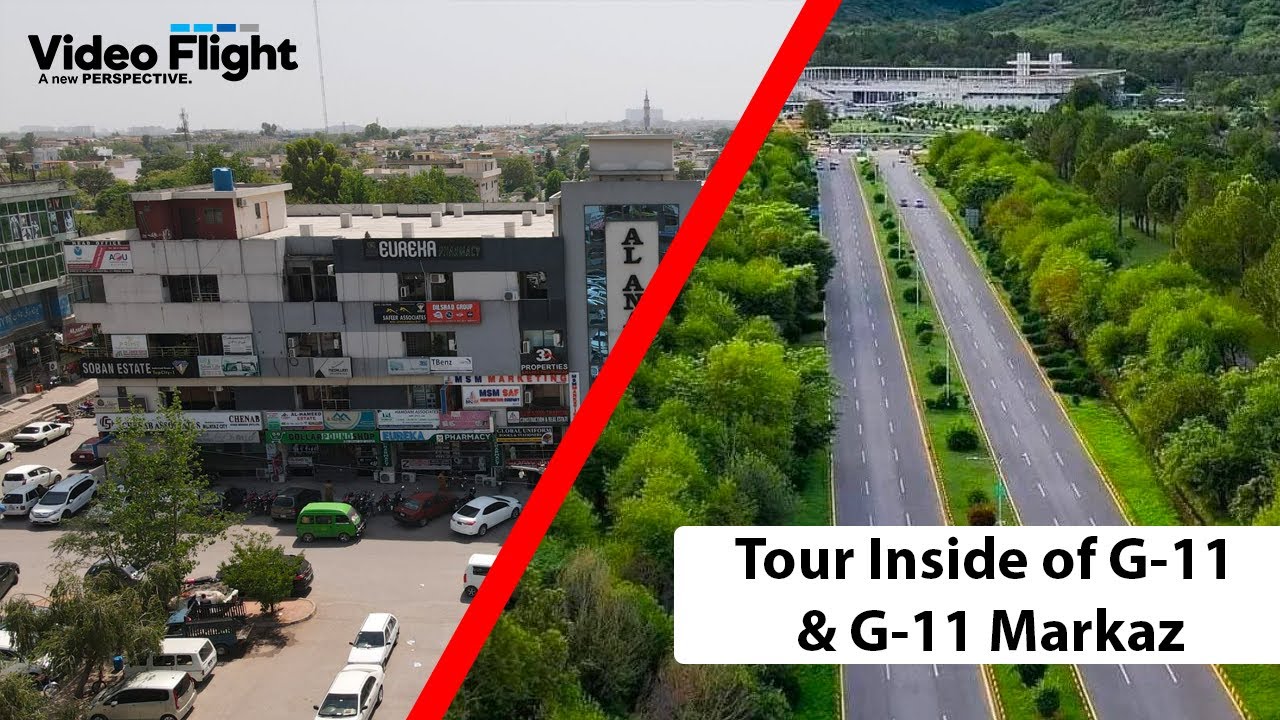 Traveling Inside G 11 and G 11 Markaz Islamabad Capital of Pakistan